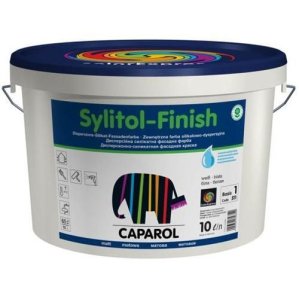 Краска фасадная Sylitol Finish, База 1, 10 л, белый Caparol (Капарол)