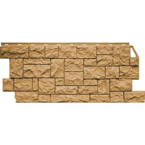 Фасадная панель коллекция Камень дикий, 1117х463 мм, песочный FineBer (ФайнБер)
