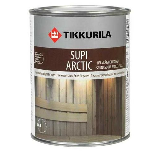 Защитный перламутровый состав для саун Supi Arctic (Супи Арктик), 0.9 л. Tikkurila (Тиккурила)