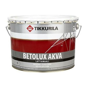 Краска полиуретано-акрилатная для пола Betolux Akva (Бетолюкс Аква), 9 л. Tikkurila (Тиккурила)