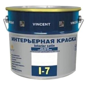 Краска акрилатная матовая I 7, База С, 8.1 л, бесцветный Vincent (Винсент)