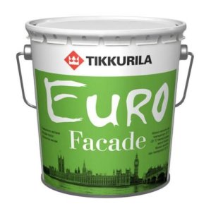 Фасадная краска Euro Facade (Евро Фасад) КА 9 л., белый Tikkurila (Тиккурила)
