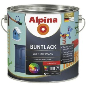 Эмаль глянцевая Buntlack, 8,5 л бесцветный Alpina (Альпина)