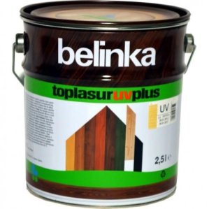 Бесцветное лазурное покрытие с уф-фильтрами и абсорбентами  Toplasur uv plus, 10 л Белинка (Belinka)
