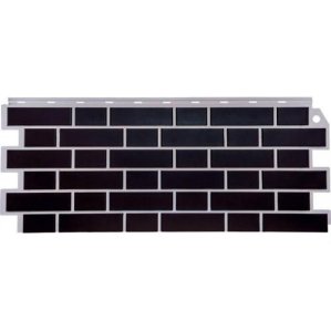 Фасадная панель коллекция Кирпич облицовочный Britt, 1130х463 мм, черно-коричневый FineBer (ФайнБер)