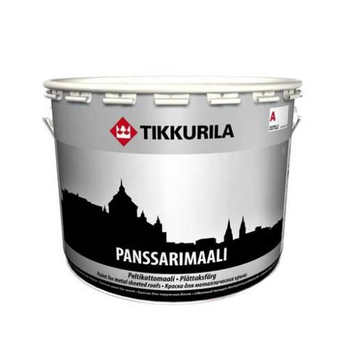 Эмаль антикоррозионная для металла Panssarimaali (Панссаримаали), База С, полуглянцевая, 9 л. Tikkurila (Тиккурила)