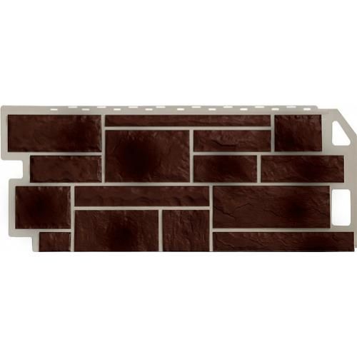 Фасадная панель коллекция Камень, 1137х470 мм, коричневый Natur FineBer (ФайнБер)