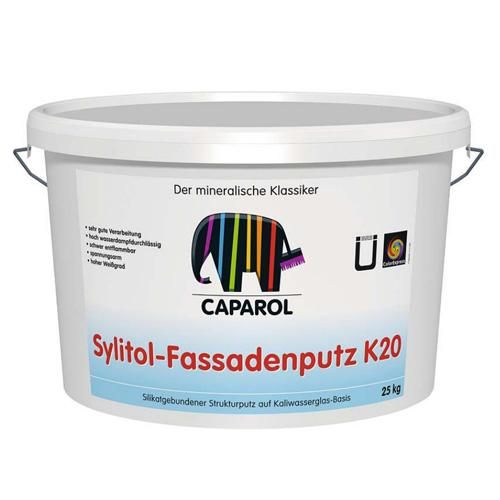 Штукатурка силикатная Sylitol Fassadenputz К 20, 25 кг Caparol (Капарол)