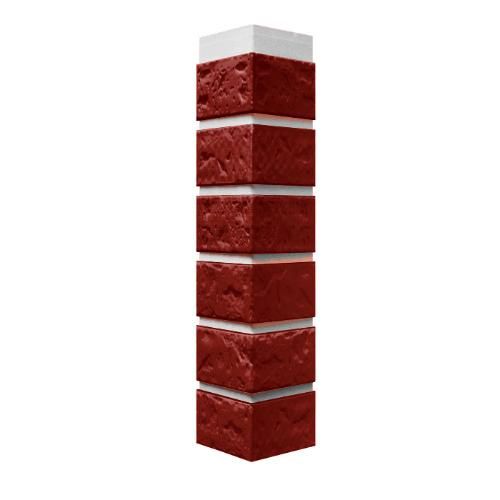 Угол наружный коллекция Кирпич, 470х115 мм, красный FineBer (ФайнБер)