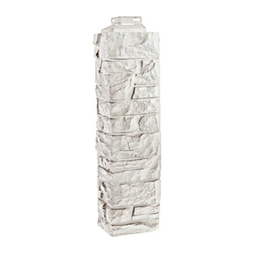 Угол наружный коллекция Скала, 471х145 мм, мелованный белый FineBer (ФайнБер)