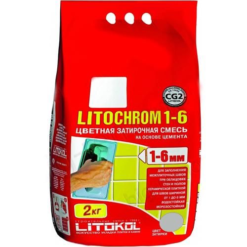 Затирка для швов Litochrom 1-6, C200, венге, 2 кг. Litokol (Литокол)