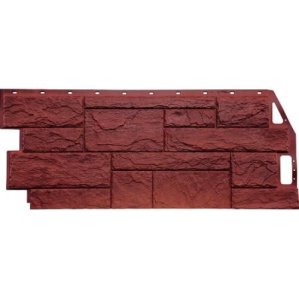 Фасадная панель коллекция Камень природный, 1085х447 мм, красно-коричневый FineBer (ФайнБер)