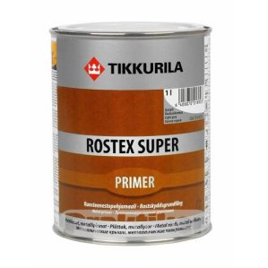 Грунт антикоррозионный Rostex Super (Ростекс Супер), 1 л., светло-серый Tikkurila (Тиккурила)