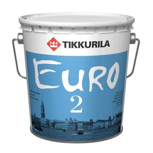 Краска латексная Euro (Евро)-2, 2.7 л, белый Tikkurila (Тиккурила)