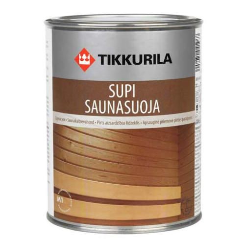 Лак для саун Supi Saunasuoja (Супи Саунасуоя), 0.9 л. Tikkurila (Тиккурила)