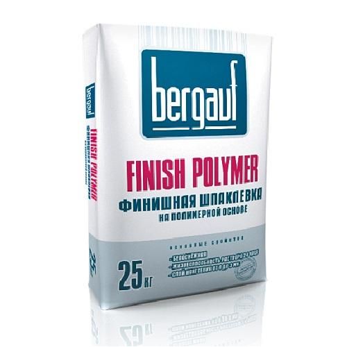 Шпатлёвка полимерная Finish polymer 25 кг, Bergauf (Бергауф)